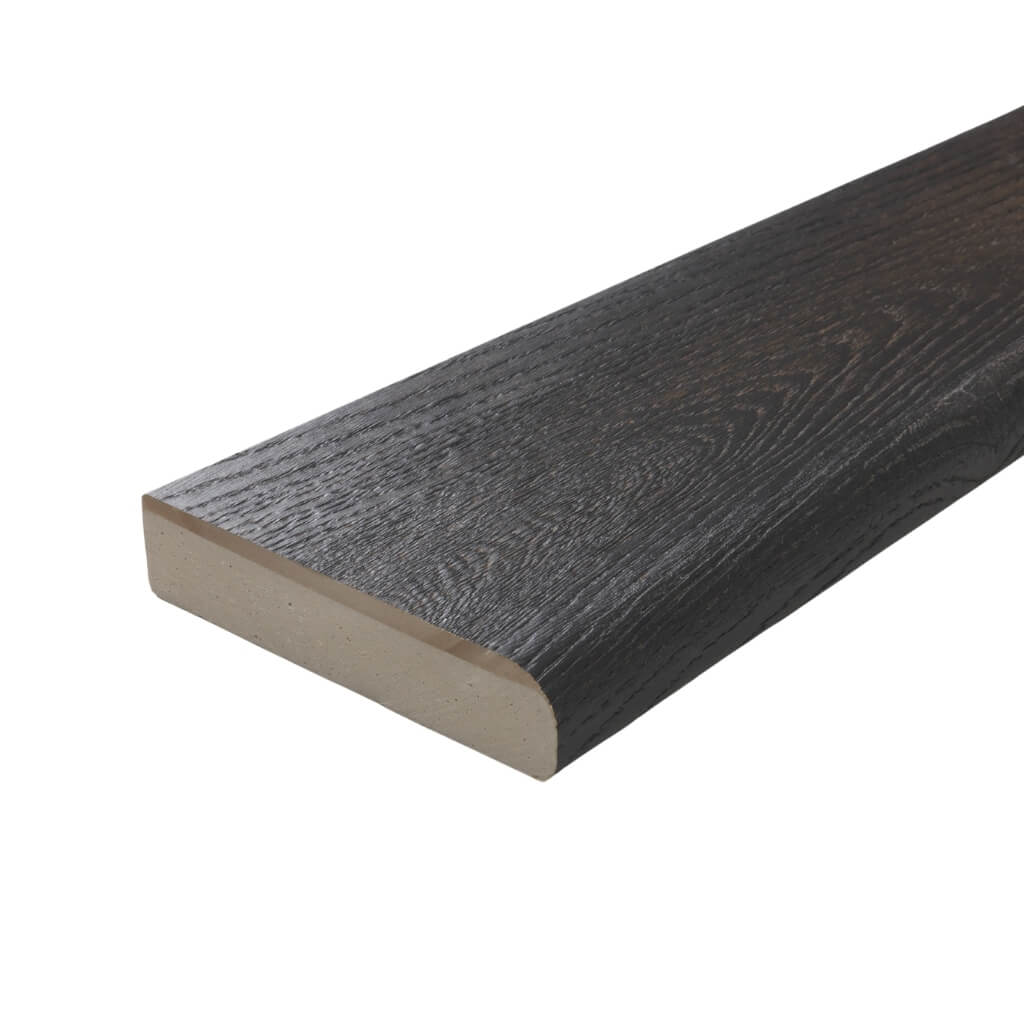Millboard Bullnose Composite Decking Board - 3200x150x32mm - Burnt ...