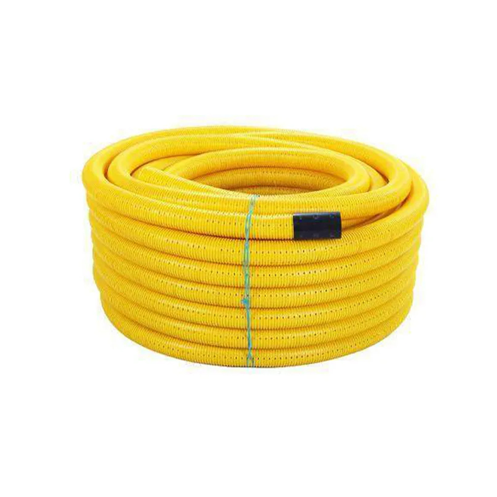 60mm Polypipe Civils Ridgicoil Perforated Gas Ducting Including Coupler ...