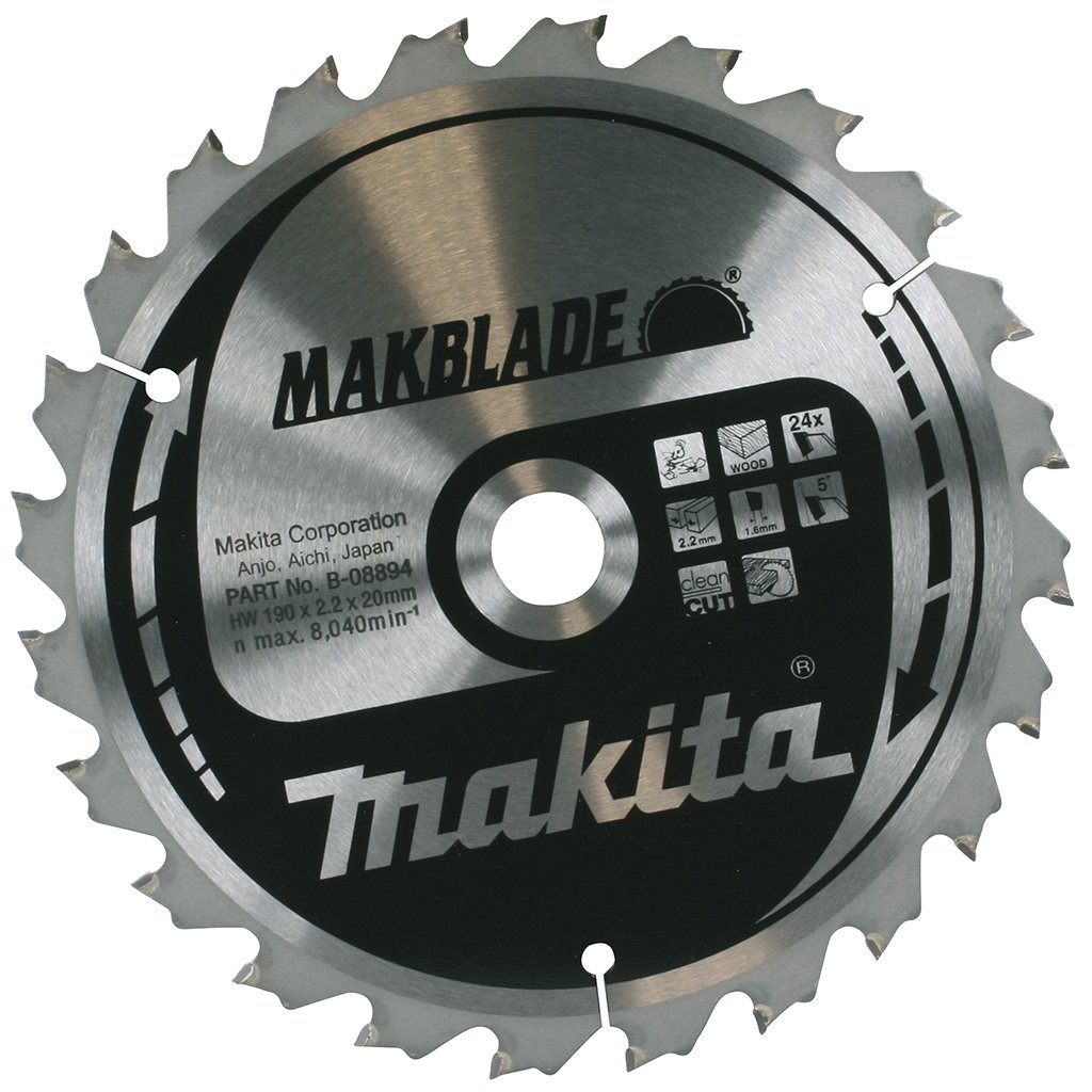Makita TCT Saw Blade 20x190mm 24 Teeth Per Inch Product