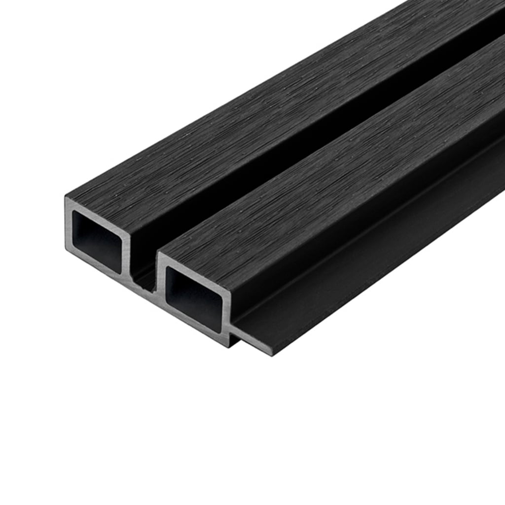 Wall Cladding Rear End Cladco Composite Slatted Wall Cladding Double End Trim - 2.5m ...
